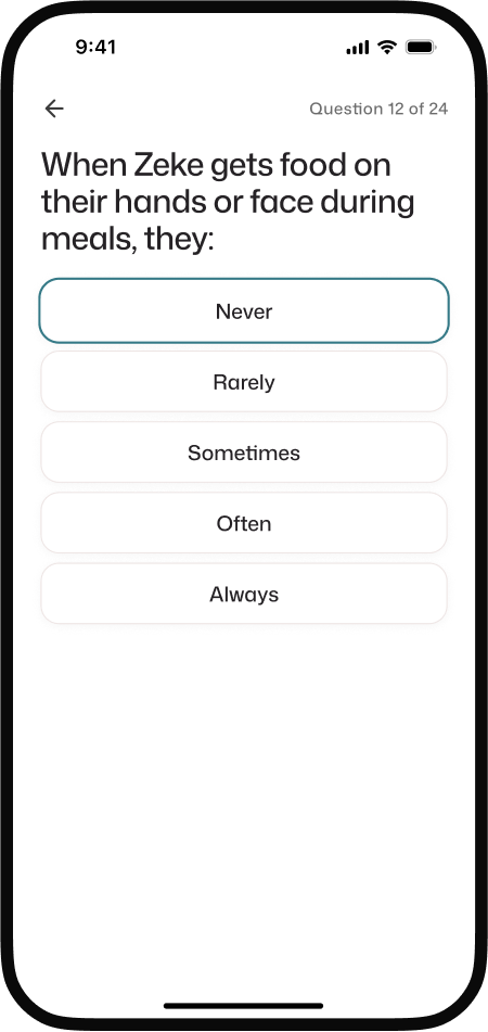 Sensorysmart activities interface